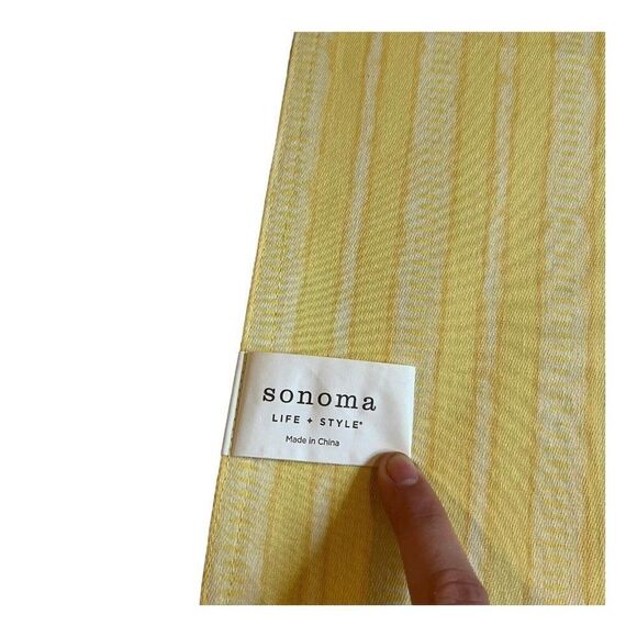 Sonoma Spring Set Yellow Floral Set Of 4 Napkins 5 Placemats Flowers LOT Formal - Picture 15 of 16